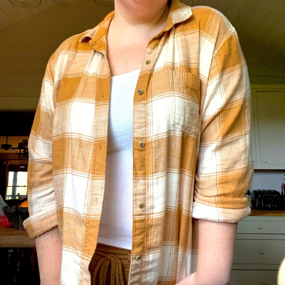 American Eagle Yellow/Golden Flannel XXL